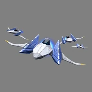 A squadron of Arwings.