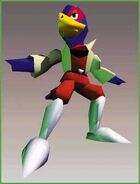 Falco, as seen in Star Fox 64/Lylat Wars.