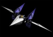 The Arwing design which succeeds the Saurian Crisis model.