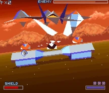 The Destructor takes the Attack Carrier's role when doing the Hard route for Corneria in Star Fox