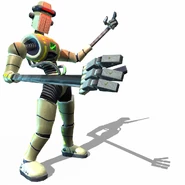 ROB 64 extending his loose arm.