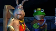 Peppy and Slippy hearing Krystal's message.
