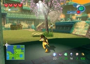 With the SharpClaw Disguise in use, Fox could sneak past the sentry bots unnoticed.