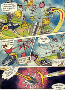 Peppy instructs the Barrel Roll in the Star Fox 64 manga.