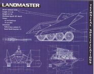 Landmaster, a heavy artillery battle tank.