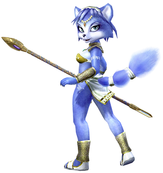 Official Star Fox Adventures 3D render of Krystal