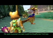 The Queen CloudRunner after Fox saves her.