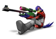 Falco with a Sniper Rifle.