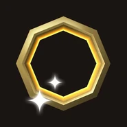 A Gold supply ring, rendered in 3D.