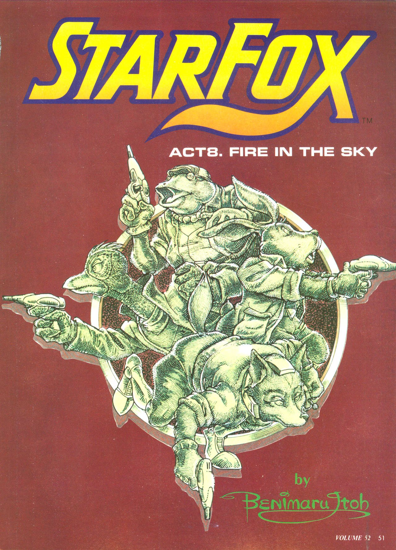 Starfox Comics, Starfox Comic Book List