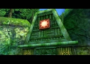 A Fire Blaster target, specifically the one above the Queen EarthWalker's refuge.