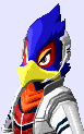 Falco's sprite from Star Fox Command