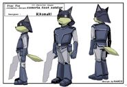 Concept art of an Aparoid Infected Dog Soldier.