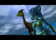 Krystal arrives at Krazoa Palace.