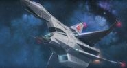 The Great Fox’s underside in StarFox Zero: The Battle Begins