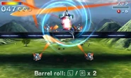 The infamous Barrel Roll technique appears once again, performing the same as before.