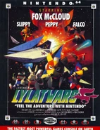 Cinematic styled poster of Lylat Wars (PAL release of Star Fox 64).
