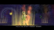 Fox collects the Rocket Boost Staff Upgrade.