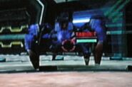 In Star Fox Assault, the enemies health bars are literally around them.