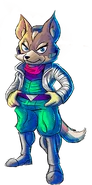 Chara01.png (141 KB) Solo Fox McCloud artwork.