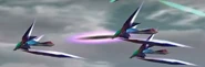 Messers patrol the skies of Katina during the Aparoids' occupation of said planet.
