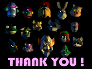 The endgame characters montage for Star Fox 64/Lylat Wars.