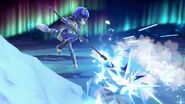 Krystal using her staff's Ice Blast attack in Super Smash Bros. Ultimate.