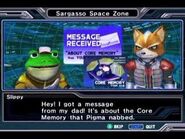 Star Fox Assault Core Memory Message