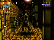 Golemech's shields at critical.