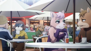 A Cornerian cafe in the "Zero" anime.