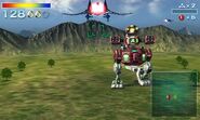 Granga's Mech in its new 3D retextured look in Star Fox 64 3D.