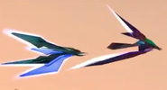 Darts (left) and Messer (right) flying above the skies of Sauria