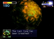 SF64 Area6 3rd Line.png (142 KB) Caiman reporting that Star Fox broke through the last line.