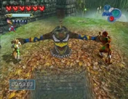 The LightFoot Test of Strength with Fox (left) pushing against MuscleFoot (right).