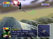 Slippy asks why Invader Is are leaving the base.