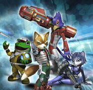 Slippy as part of the team in Star Fox: Assault.