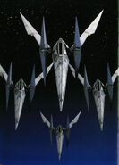 The original twin G-diffuser Arwings of Star Fox (SNES).