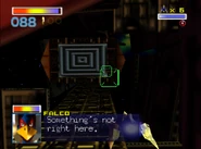 Falco finds something wrong with the warp zone.