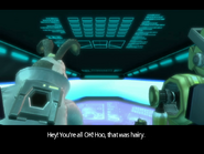 Peppy and ROB's survival, during the Star Fox: Assault closing cutscene.