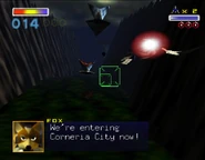 Dragon Fighters arriving instantly at Corneria City.