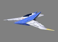 A side on view of the Arwing.