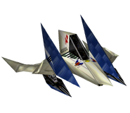 Arwing, the ultra high performance space/air fighter.