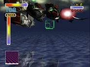 Attack Carrier launches its missiles.