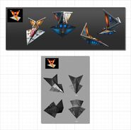 Concept artwork of the Dragon Fighters for Star Fox 64 3D.