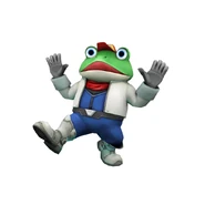 Slippy Toad, rendered in 3D from his original 64 pose.