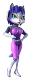 Brawl Sticker Krystal (Star Fox Command)