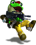 Slippy Toad, Star Fox Team's Mechanic.