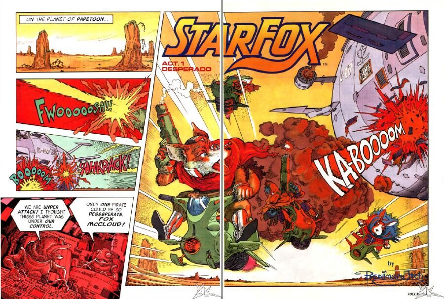 Starfox Comics, Starfox Comic Book List