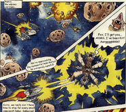 The Meteo Crusher, as it appears in the Lylat Wars Comic.