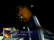 Swarms of Bolse fighters flying out of the core after the shield is turned off.